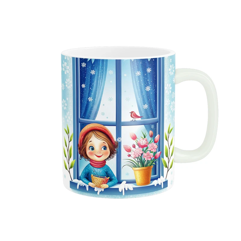 ماگ پاد آفرین طرح دخترک کد 2653