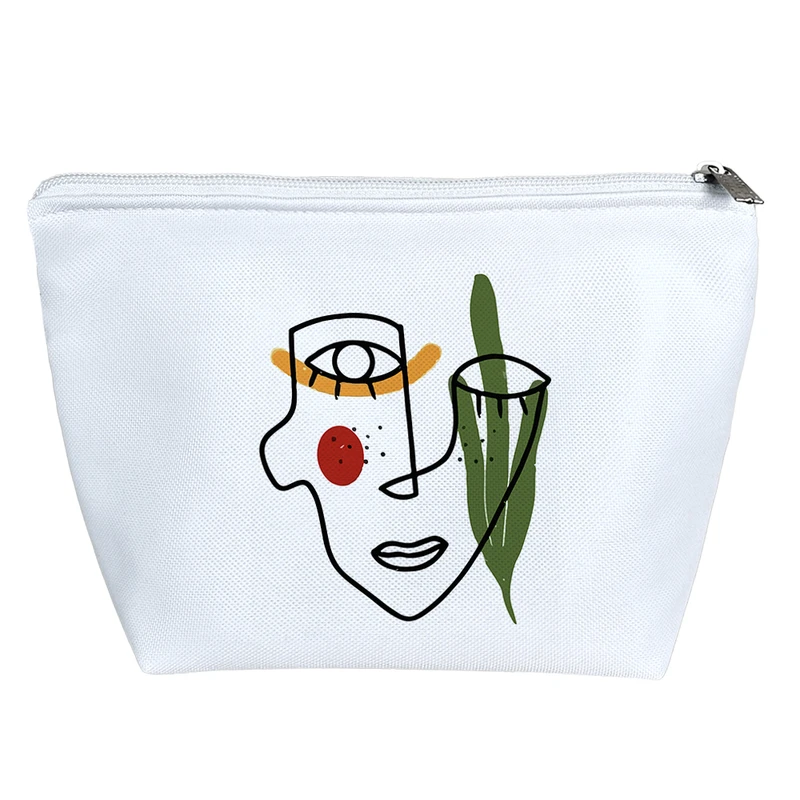 کیف لوازم آرایش دخترانه خندالو مدل پرتره گل و گیاه کد 8441