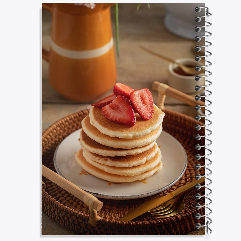 دفتر ژورنال نویسی 50 برگ خندالو مدل نقطه ای طرح پنکیک کد F2356