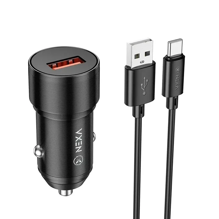 شارژر فندکی 18 وات نکسا مدل R18 به همراه کابل usb-c