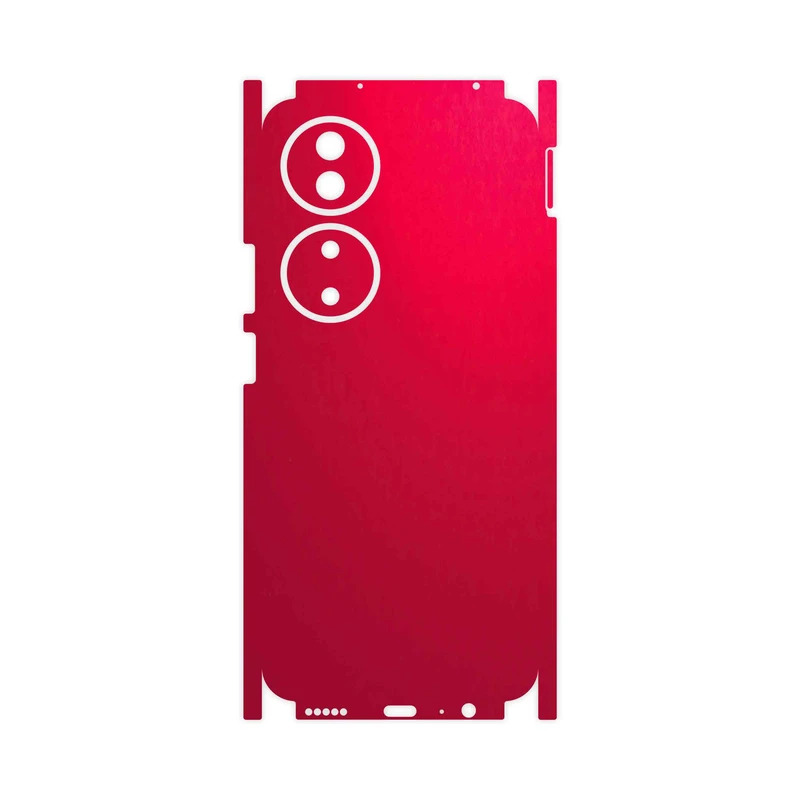 برچسب پوششی ماهوت مدل Matte-Warm-Red-FullSkin مناسب برای گوشی موبایل آنر X7b