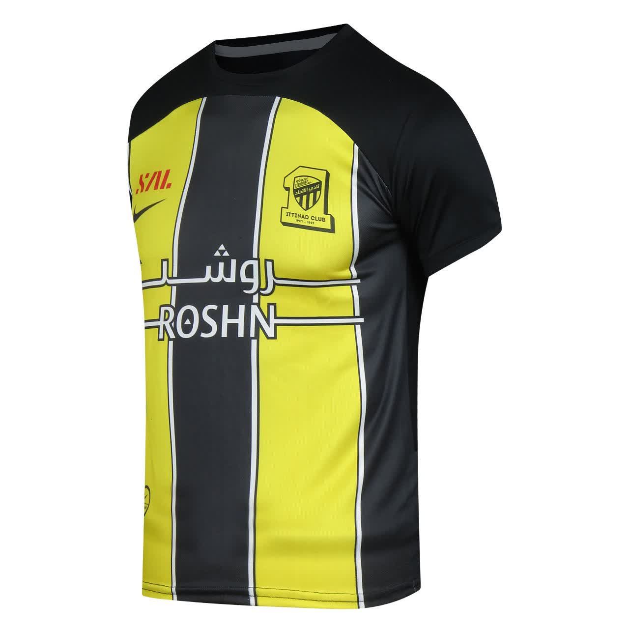 ست تیشرت و شلوارک ورزشی پسرانه طرح الاتحاد مدل بنزما2024 -  - 3