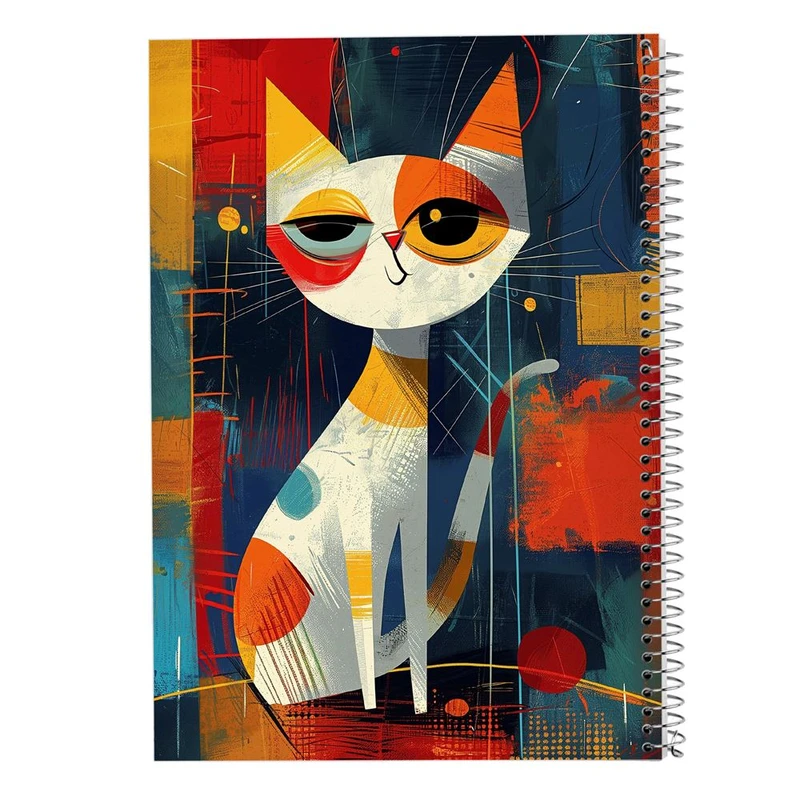 دفتر ژورنال نویسی 50 برگ مدوپد مدل نقطه ای طرح موجودات فانتزی کد DF16943