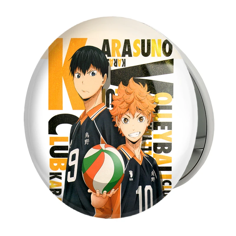 آینه جیبی خندالو طرح انیمه آبشار سرنوشت هایکیو کاگیاما مدل تاشو کد 10085 