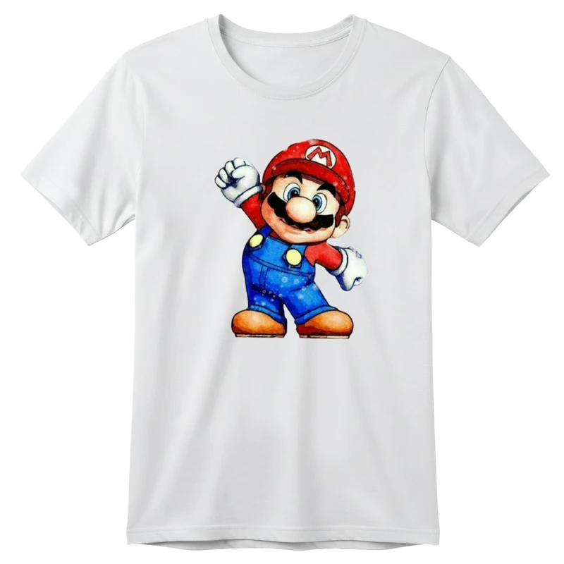 تی‌شرت آستین کوتاه بچگانه مدل ماریو کد v7 