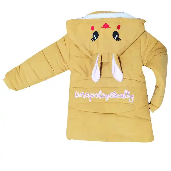 کاپشن نوزادی مدل خرگوشی کد Kh88 رنگ خردلی