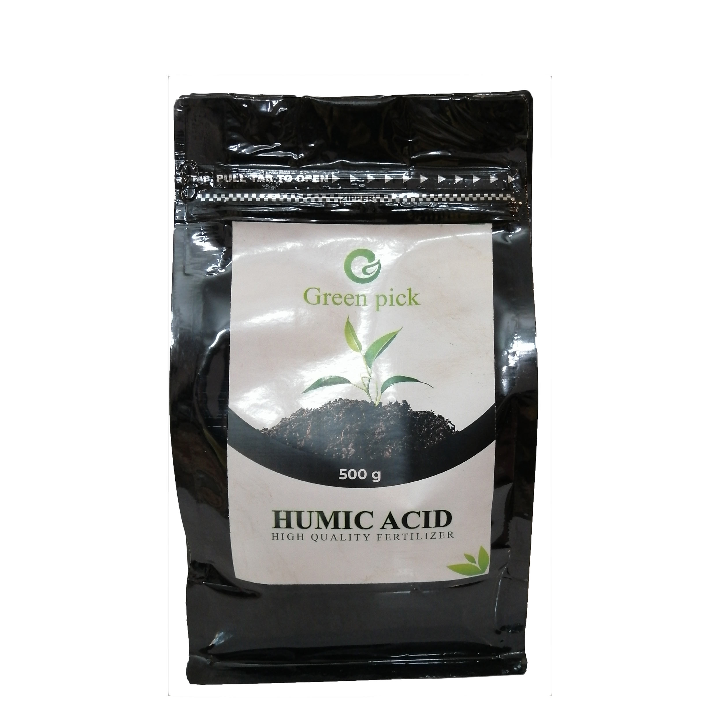 کود اسید هیومیک پودری گرین پیک مدل Hu500 وزن 500 گرم