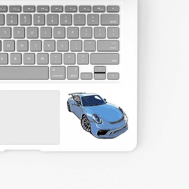 استیکر لپ تاپ و موبایل بووم طرح ماشین مدل Porsche Sport کد UV023