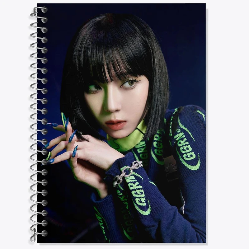 دفتر زبان 50 برگ خندالو مدل دو خط طرح وینتر گروه آسپا Aespa کد 12483