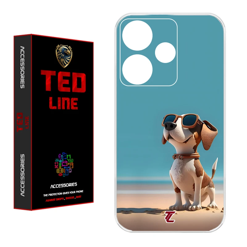 کاور تدلاین طرح سگ کد 1187 مناسب برای گوشی موبایل شیائومی Redmi 13 4G