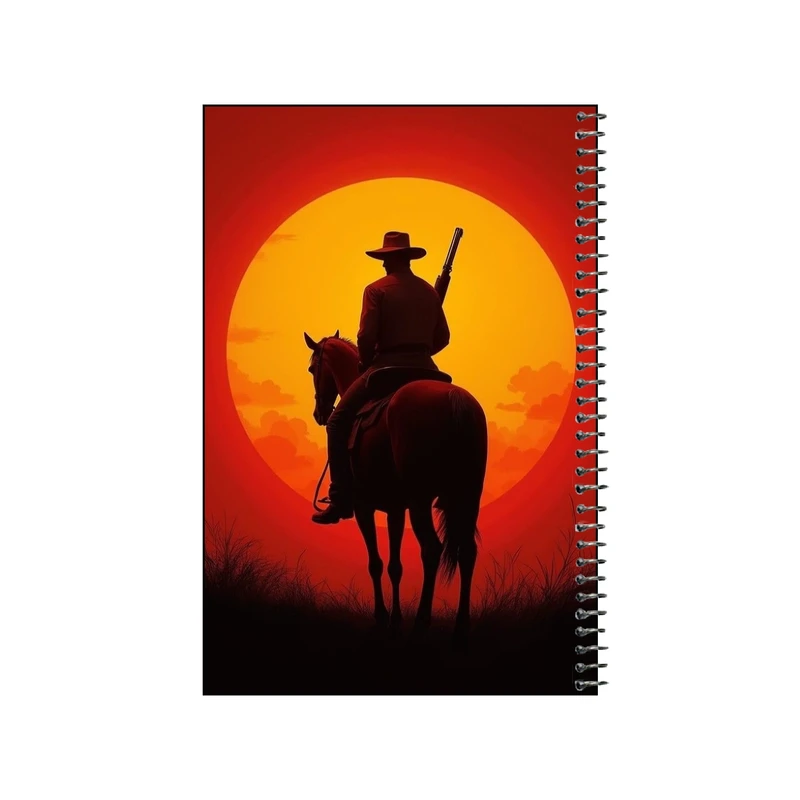 دفتر نقاشی 80 برگ سیمی مدل red dead کد v4