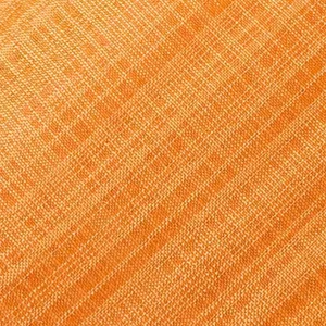 پارچه پرده عرض 3 متر مدل حریر بافت دار رنگ نارنجی