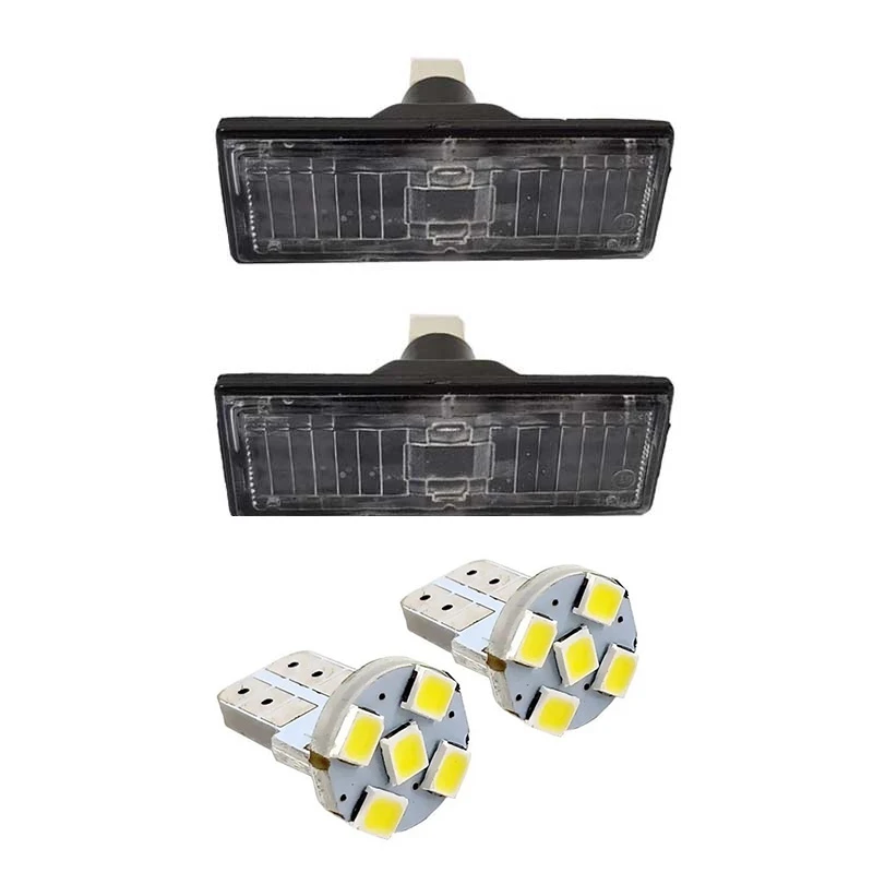 چراغ پلاک خودرو کالانیکس مدل EK-samandWH5SMD-10694 مناسب برای سمند به همراه لامپ مجموعه 4 عددی