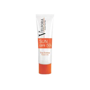 کرم ضد آفتاب بدون رنگ ولفرا SPF50 مدل 01 مناسب پوست های خشک و حساس حجم 40 میلی لیتر