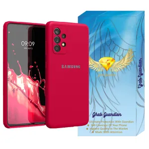 Guardian frame cover, all silicone model, suitable for Samsung Galaxy A52 4G \ Galaxy A52 5G mobile phone