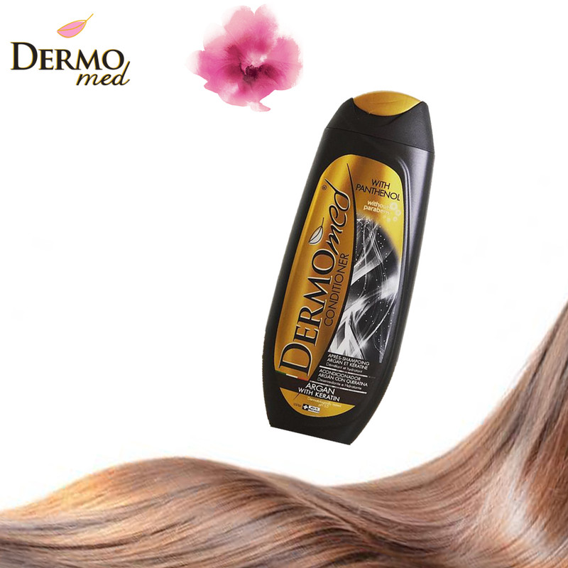 نرم کننده مو درمومد مدل کراتین و روغن آرگان حجم 250 میلی لیتر