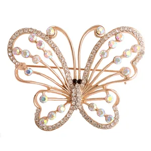 گل سینه زنانه طرح پروانه کد G3018