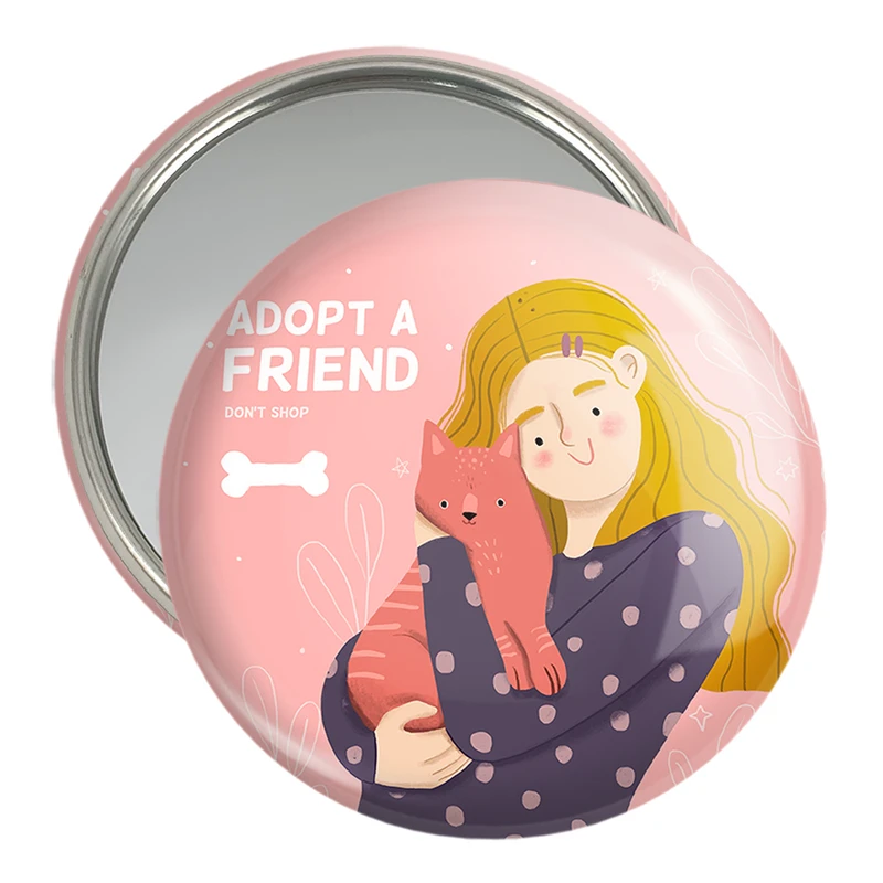 آینه جیبی خندالو مدل حمایت از حیوانات کد 27377