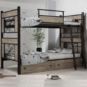 تخت خواب دو طبقه کد 898 مدل نسیم  سایز 90x200 سانتیمتر