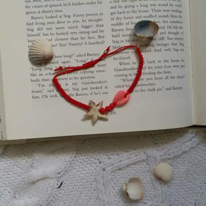 پابند زنانه مدل تابستانی صدف و ستاره دریایی کد PA136