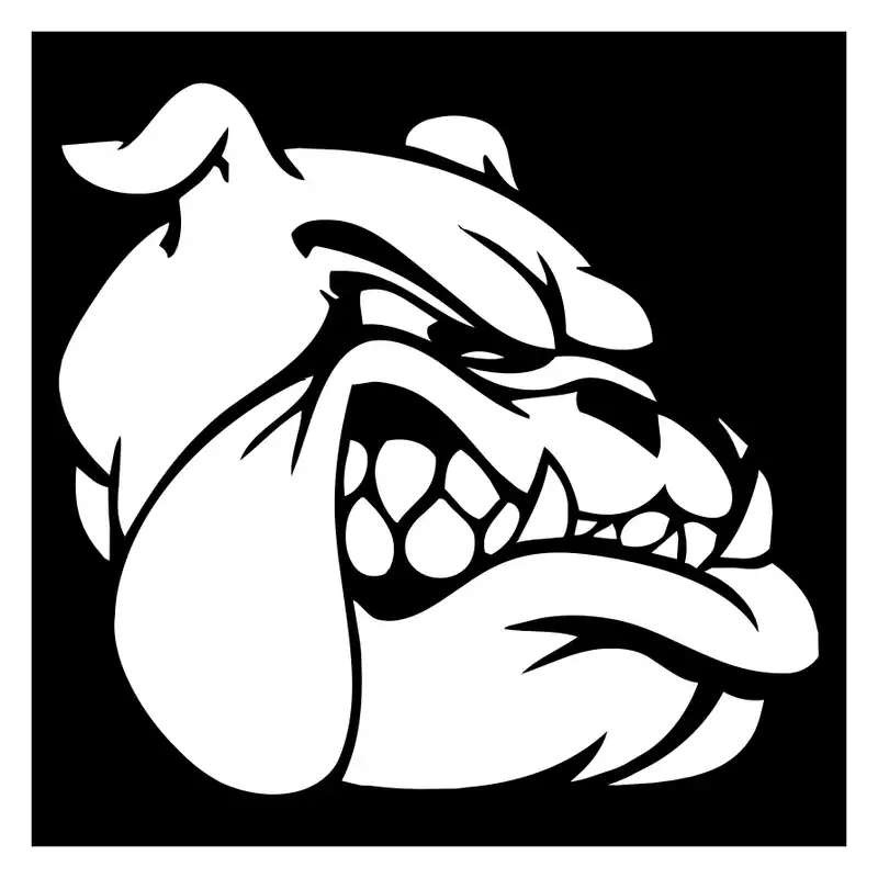 شابلون مدل سگ بولداگ کد SP237-2