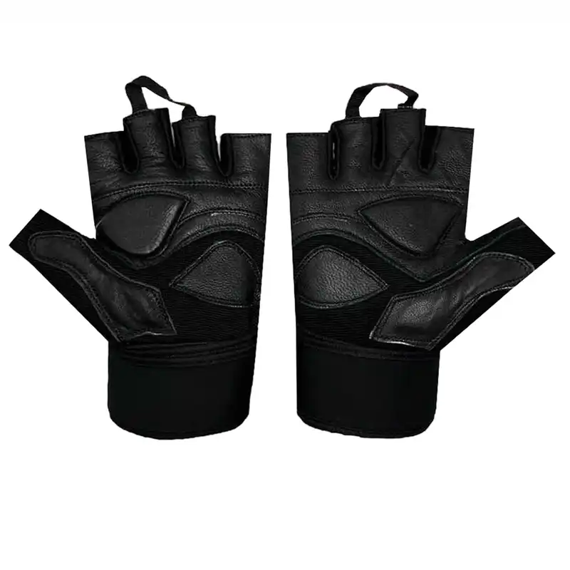 دستکش بدنسازی مدل  کف چرمی کد 320 M-R