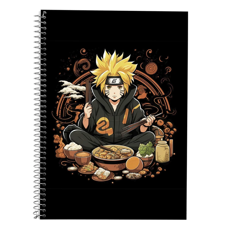 دفتر زبان 50 برگ مدوپد مدل سه خط طرح Naroto کد DF11447