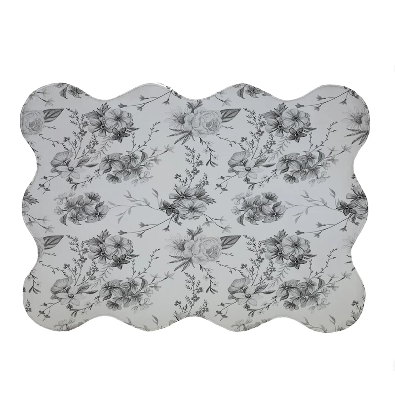 پادری مدل دالبر طرح گل کد 5255 سایز 80x110 سانتی متر