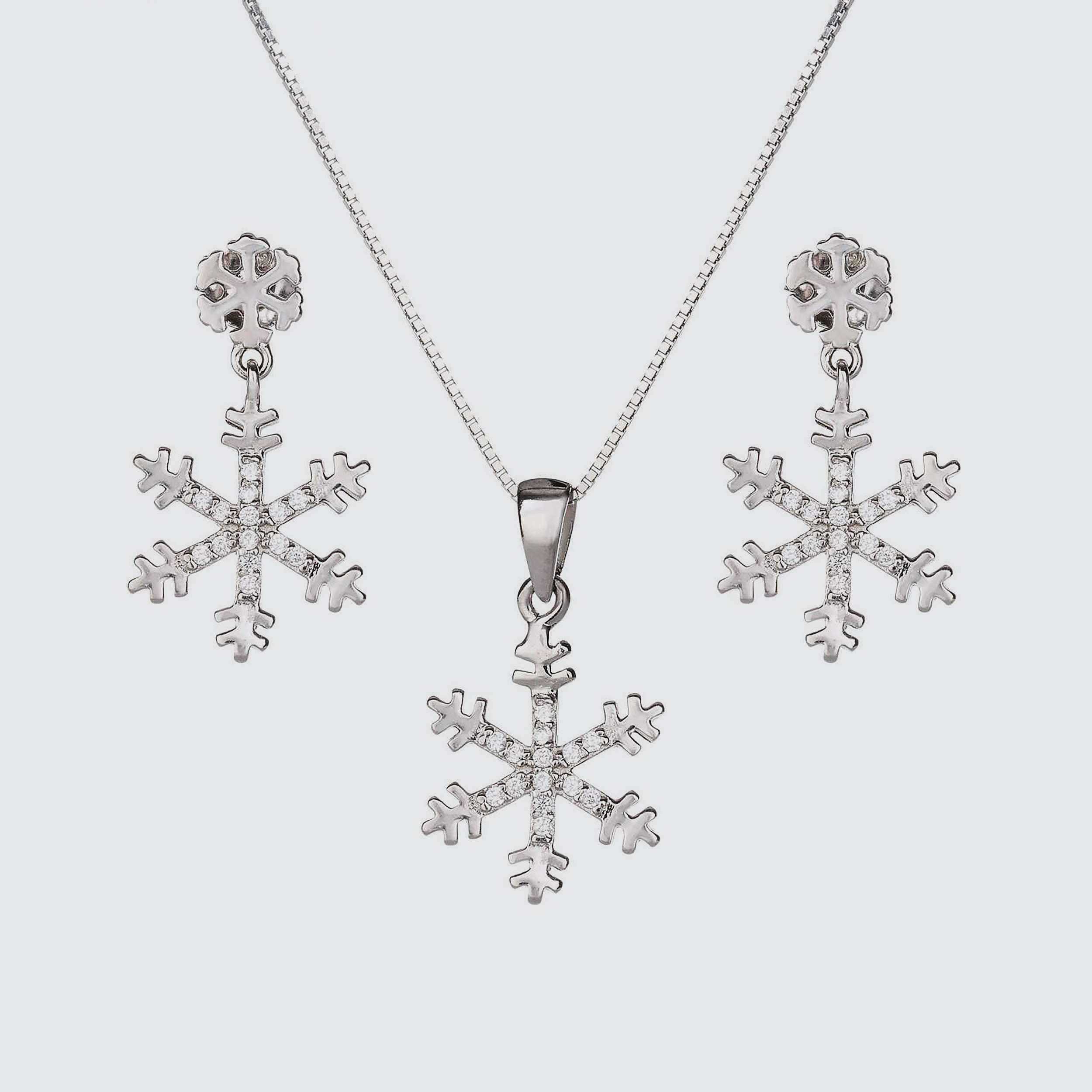 نیم ست نقره زنانه مدل SS-0-55