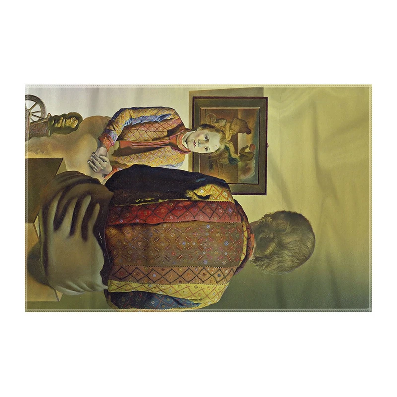 کاغذ کادو ترمه طراحان ایده مدل پرتره گالا از دالی کد art0743 