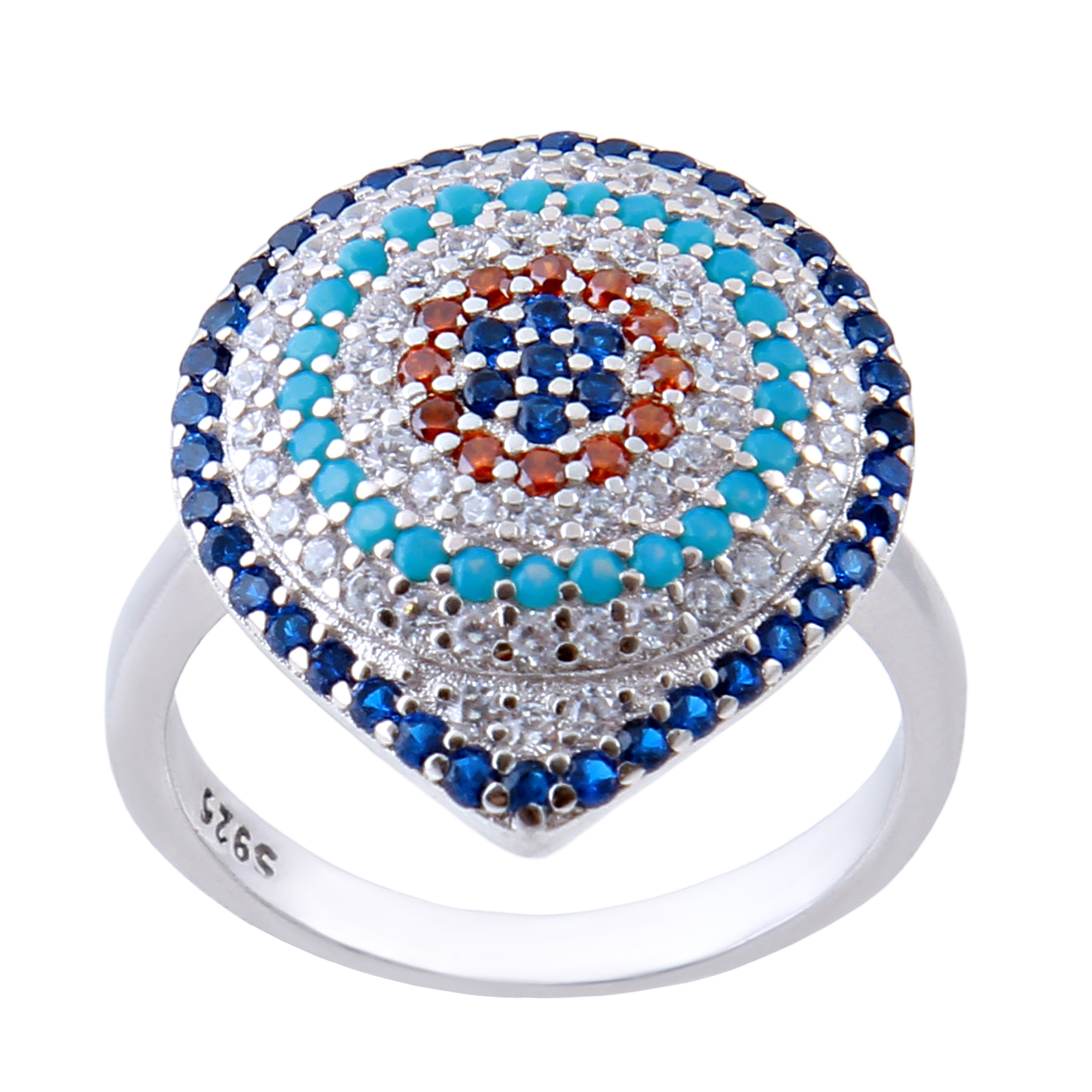     انگشتر نقره زنانه بازرگانی میلادی کد AWR-383