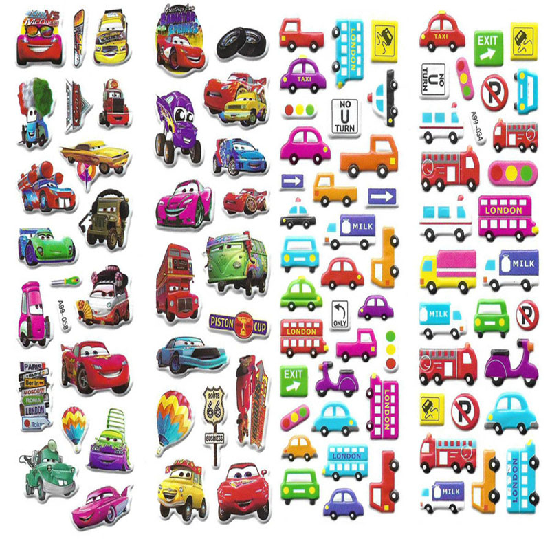 استیکر کودک طرح وسیله نقلیه کد CT222 مجموعه 2 عددی