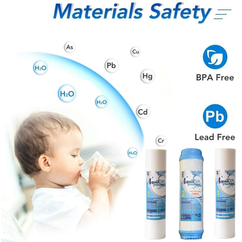 فیلتر دستگاه تصفیه آب آکوا پیورست مدل PP-UDF 10 INCH مجموعه 15 عددی