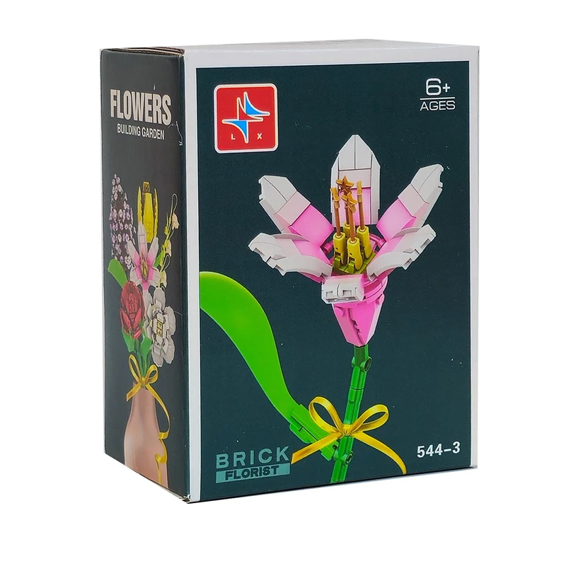 ساختنی 60 تکه ال ایکس مدل Flowers کد 544-3