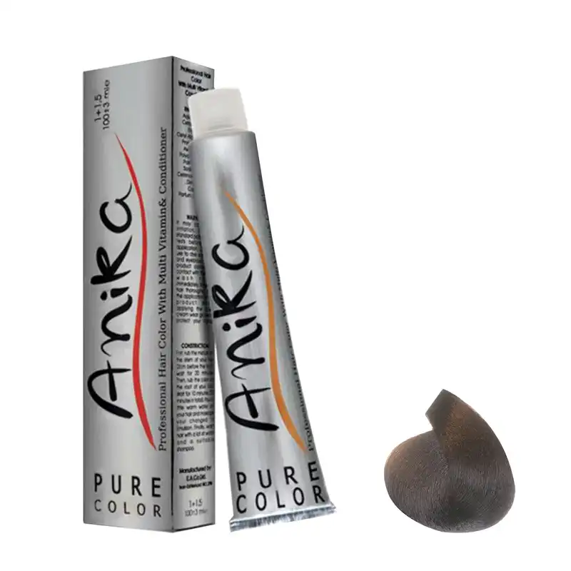 رنگ مو آنیکا سری Golden شماره 4.5 حجم 100 میلی لیتر رنگ قهوه ای طلایی