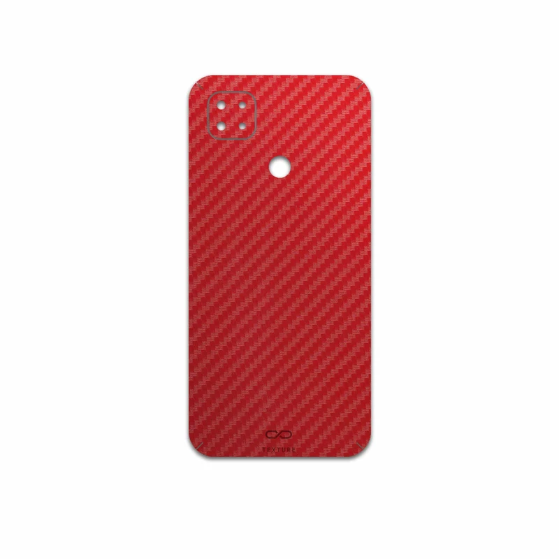 برچسب پوششی ماهوت مدل Red-Fiber مناسب برای گوشی موبایل شیائومی Poco C3