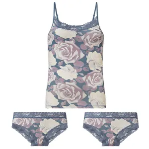 ست شورت و نیم تنه زنانه اسمارا مدل 399902 مجموعه 3 عددی