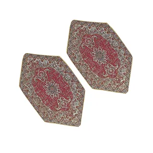 رومیزی ترمه مدل ترنج کد ASALI-517 بسته دو عددی