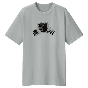 تی شرت لانگ زنانه مدل خرس کد LL134 رنگ طوسی