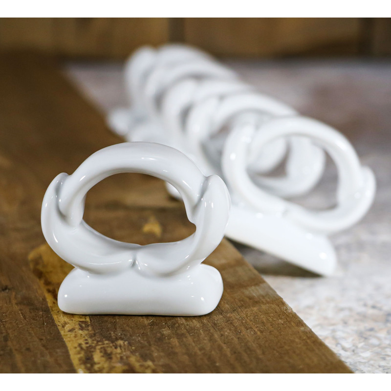 حلقه دستمال چینی تقدیس مدل مدرن بسته 6 عددی