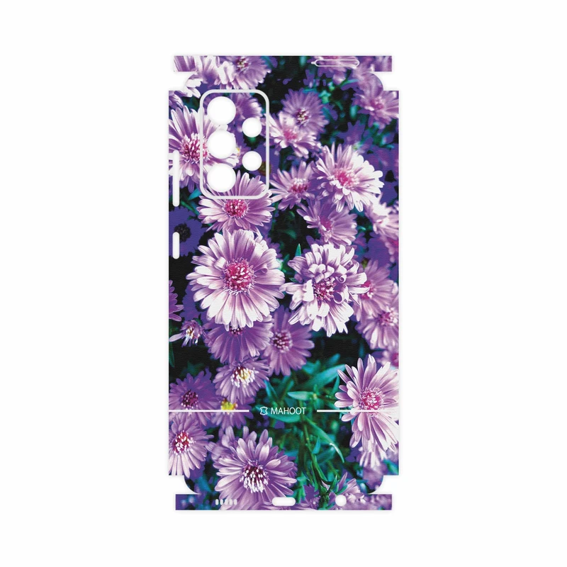 برچسب پوششی ماهوت مدل Purple-Flower-FullSkin مناسب برای گوشی موبایل سامسونگ Galaxy A52 5G