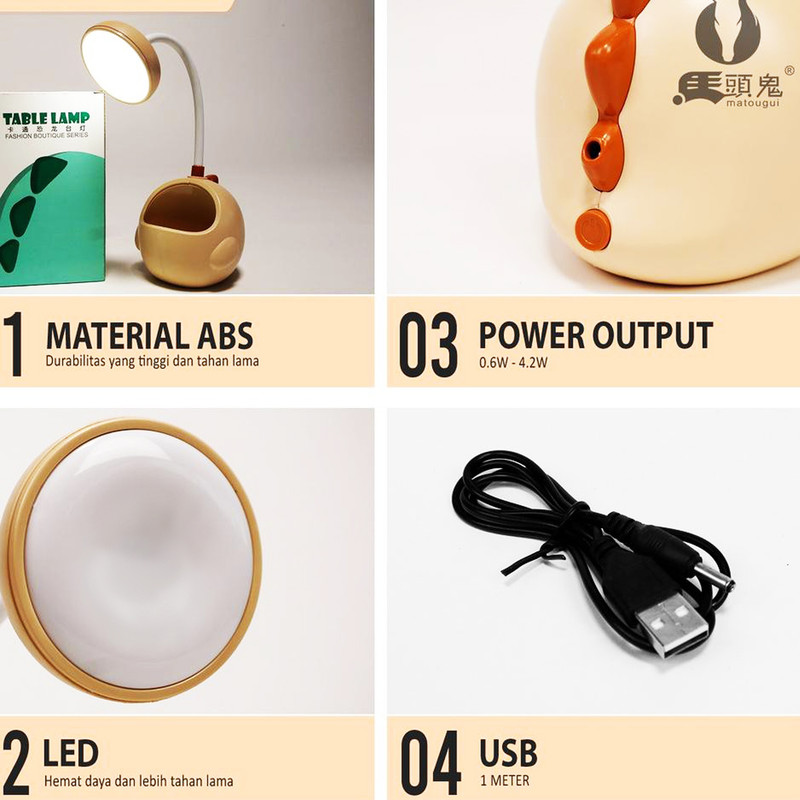 چراغ مطالعه چائوشنگ مدل دایناسور فشن کد 6