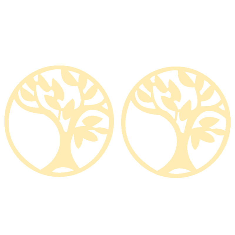 گوشواره طلا 18 عیار زنانه کرابو طرح درخت مدل Kr3795 گوشواره طلا 18 عیار زنانه کرابو طرح درخت مدل Kr3795