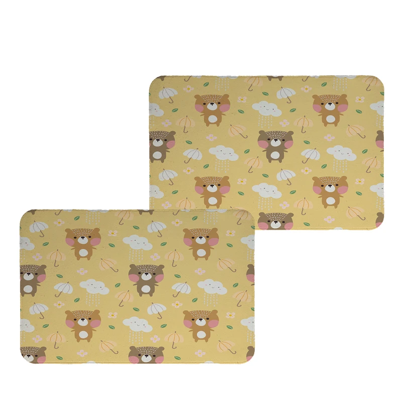 زیربشقابی طرح خرس کد 9374 بسته 2 عددی 