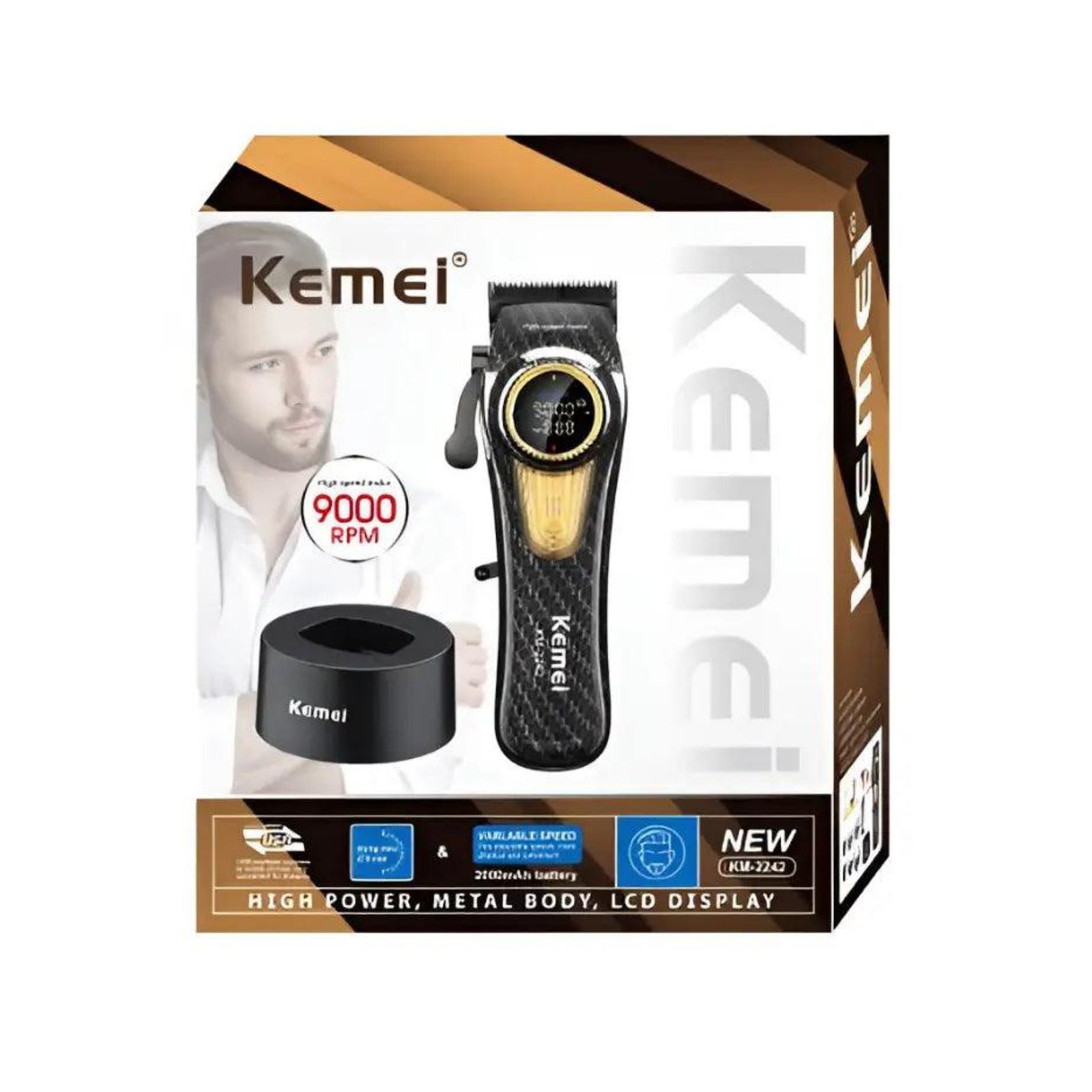 ماشین اصلاح موی سر و صورت کیمی مدل KM-2242 -  - 13