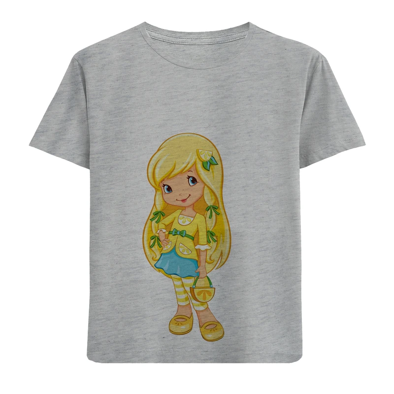 تی شرت آستین کوتاه دخترانه مدل دختر مو زرد کد D51