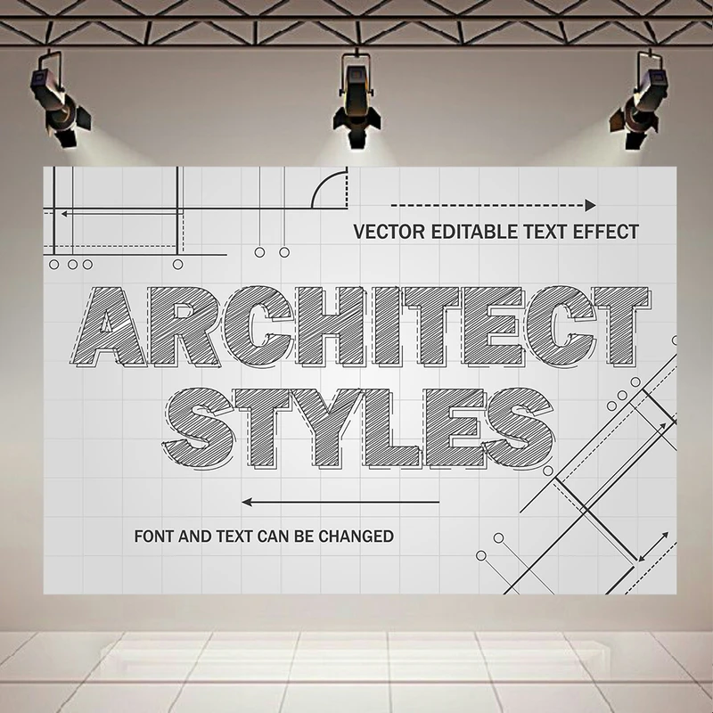 پوستر طرح بک لایت مشاغل مدل مهندسی معماری کد AR305750