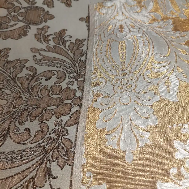 پارچه مبلی مدل داماس سیم دار