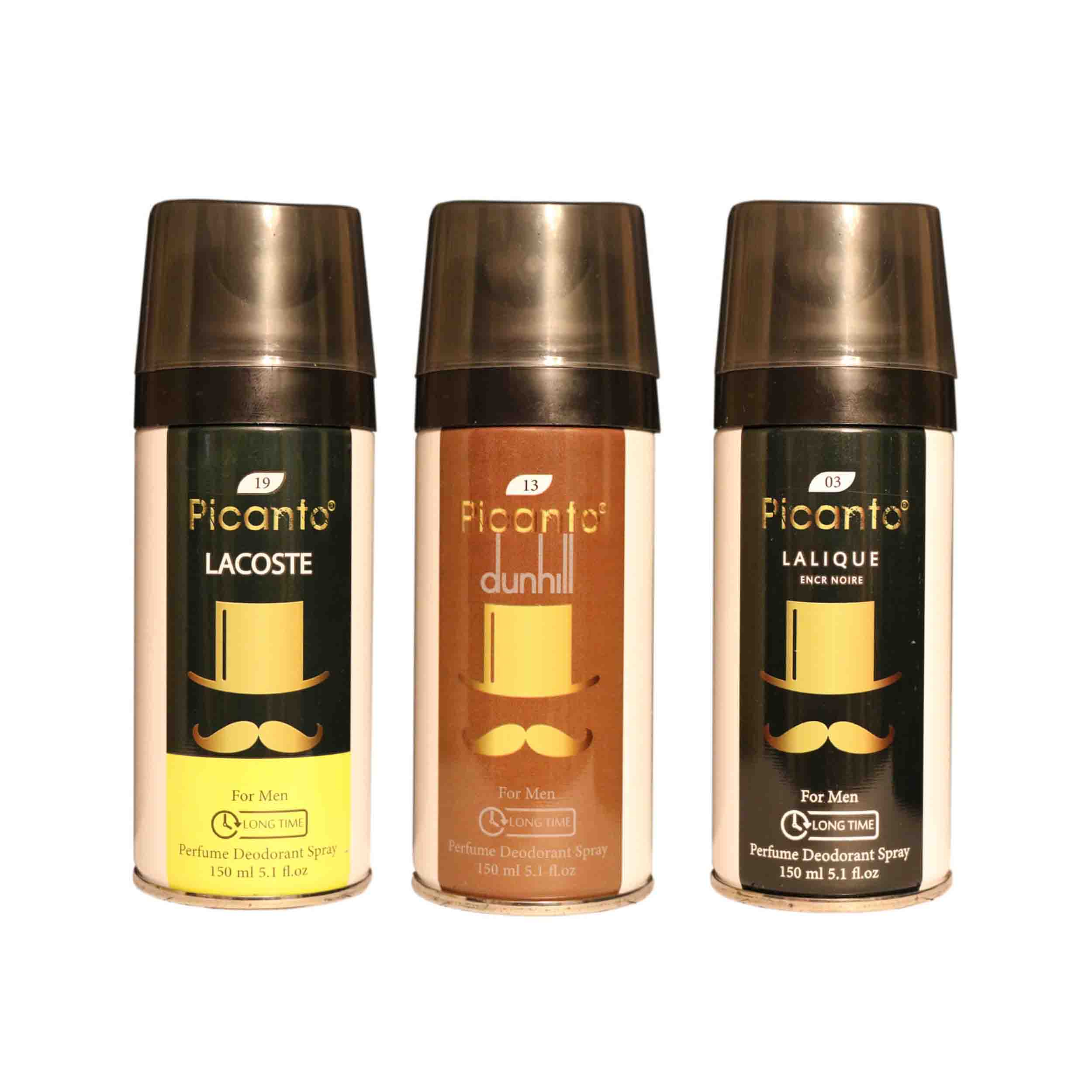 اسپری خوشبو کننده بدن مردانه پیکانتو مدل P37 حجم 150 میلی لیتر مجموعه 3 عددی