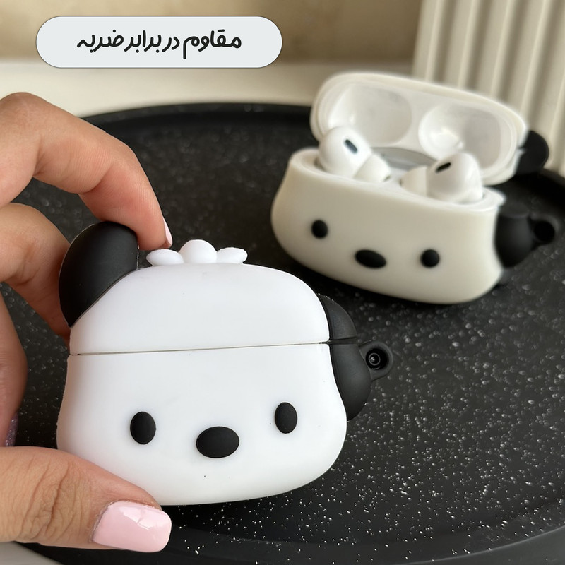کاور قاب تک طرح سگ بازیگوش مدل DOGGY مناسب برای کیس اپل Airpods 1/2